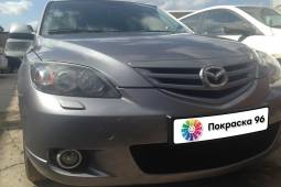 Mazda 3 1st generation 2008 ремонт и локальная покраска заднего правого крыла, заднего бампера 201411